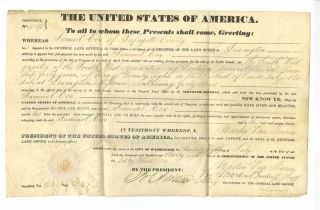 Martin Van Buren - Secretarially Signed 1838 Official Presidential Document