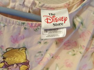 Vintage Disney Winnie The Pooh Girls Dress Sz 7/8 The Disney Store 3