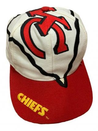 Vintage Kansas City Chiefs The Game Big Logo Snap Back Hat 90s