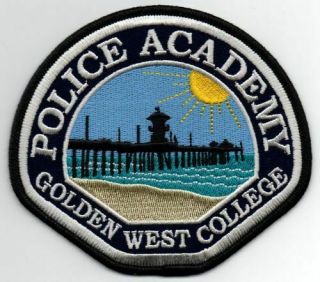 California Ca Golden West College Police Academy Patch Sheriff