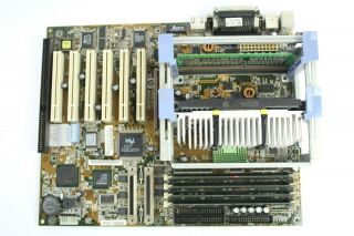 Vintage Hp Netserver E60 Server Motherboard W/ Pentium Iii 550mhz & 255mb Sdram