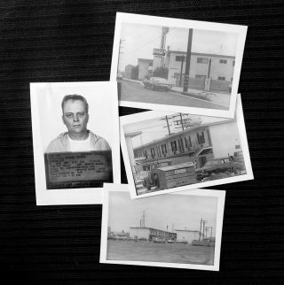 Vintage Fbi Mugshot,  Stakeout,  Location,  And Arrest Photos – Los Angeles,  Ca