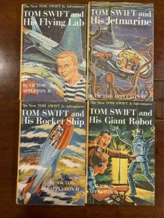 Vintage 15 Tom Swift Jr (science fiction) & 2 Hardy Boys (1st edition) Hardbound 2