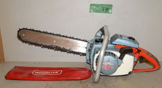 Homelite Xl 12 Chainsaw Collectible Metal Body Tool Vintage Logging Saw T10