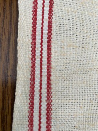 Vintage Roll Linen Kitchen Toweling Fabric - Stevens Linen Crash Pp 18”