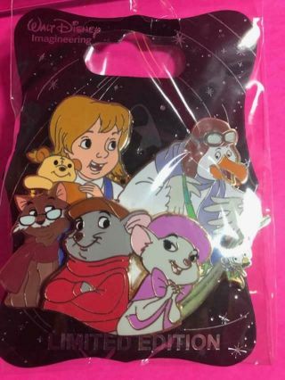 Disney Wdi Character Cluster Pin Le 250 The Rescuers Bernard Miss Bianca Penny