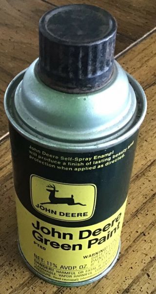 Vintage John Deere Paint Spray Enamel Can 11 3/4 Oz Green