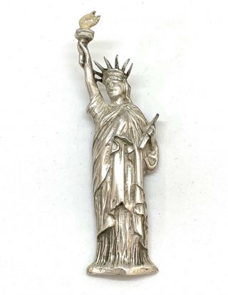 Vintage Very Rare Coro Statue Of Liberty Fur Clip
