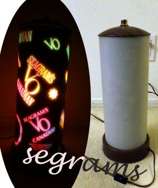Seagrams Vo Canadian Whiskey Bar Ad Vtg 7 Sign Neon Mid Century Light Lamp