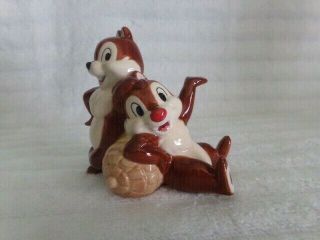 Disney Chip And Dale Chipmunks Porcelain Ceramic Figurine