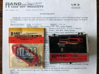 Vintage Rand Lr - 3 Galloping Ghost Actuator With Mount Nip