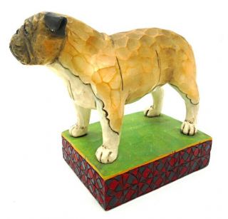 Authentic Vintage Jim Shore Heartwood Creek " Chesty The Bulldog " Figure 4009743