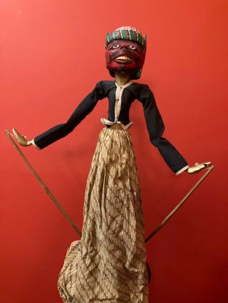Rare Vintage Wayang Golek Rod Puppet From Indonesia
