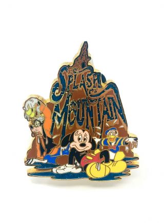 Rare 2008 Walt Disney World - Mickey Mouse & Friends Splash Mountain Lapel Pin