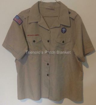 Boy Scout Now Scout Bsa Uniform Blouse Size Adult Medium Ss 008