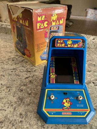 Vintage Coleco 1981 Bally Midway Ms Pac - Man Video Tabletop Arcade Game