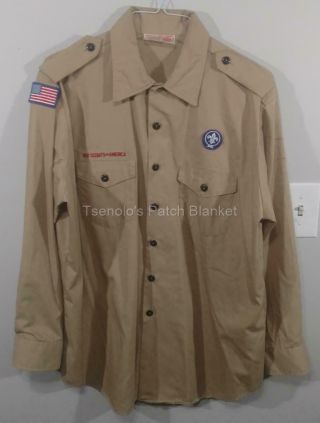 Boy Scout Now Scouts Bsa Uniform Shirt Size Adult X - Large Ls 146