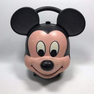 Vintage Disney Mickey Mouse Head Alladin Lunch Box No Thermos