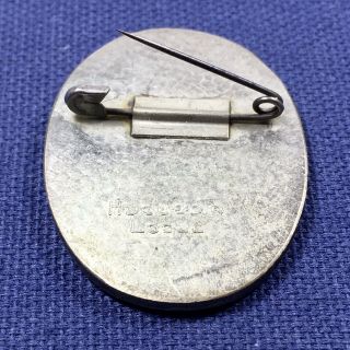 Vintage 1929 Franz Wagner Figure Swiss Pin Medal Signed Huguenin Locle - 3