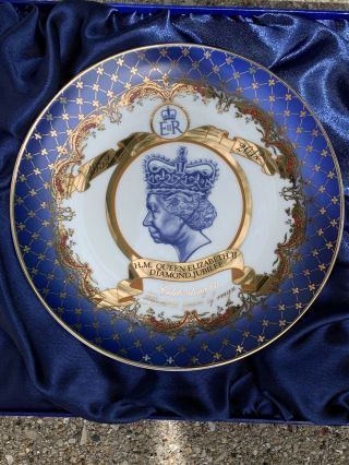 Queen Elizabeth Ii Plate 60th Jubilee 1952 - 2012 Sampson’s House Of Vanguard