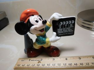 Disney Mgm Studios Director Mickey Mouse Ceramic Figure Figurine 1987
