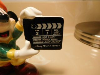 Disney MGM STUDIOS DIRECTOR Mickey Mouse Ceramic Figure Figurine 1987 2