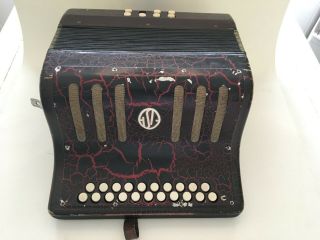 Vintage? Button Box Accordion Made In Italy Year & Manufacturer Unknown