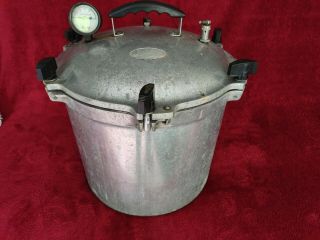 Vintage All American Cast Aluminum Pressure Cooker Canner Please Read