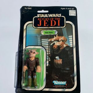 Star Wars Vintage Ree - Yees On Rotj 65 Back Card Kenner Mexico