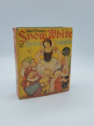 Antique Vintage 1938 Snow White And The Seven Dwarfs Book Whitman Disney