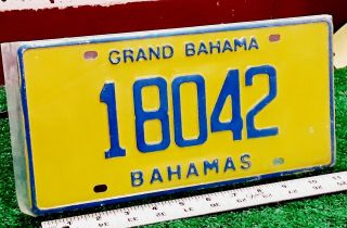 Bahamas - Grand Bahama - 1996 Passenger License Plate -