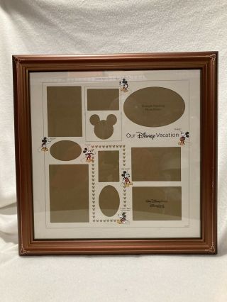 Disney Parks Mickey Our Family Vacation Collage Picture Photo Frame