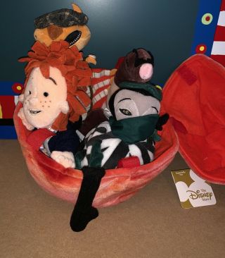 Disney Store James And The Giant Peach Set Of 4 Bean Bag Plush 9” W/ Tags