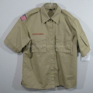 Boy Scout Now Scout Bsa Uniform Blouse Size Ladies Medium Ss 142