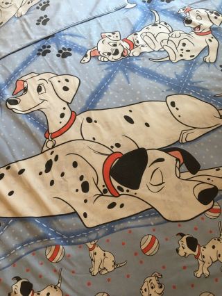 Rare Vintage Disney 101 Dalmatians Single Duvet Cover & Pillowcase Puppies