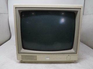 Vintage Ibm 4863 Pc Jr.  Crt Monitor For Personal Computer