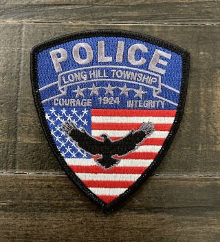 Long Hill Township,  Jersey Police Patch,  American Flag/eagle,  Nj Patch