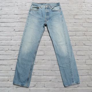Vintage 90s Levis 501 Denim Jeans Made In Usa Size 28 Black