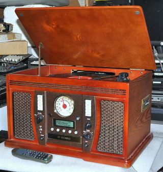 It Model Itvs - 750 Turntable/cd Record/tape/am - Fm Good Vintage Commercial Surplus