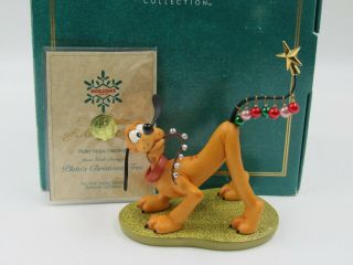 Wdcc " Pluto Helps Decorate " Figurine From Pluto 