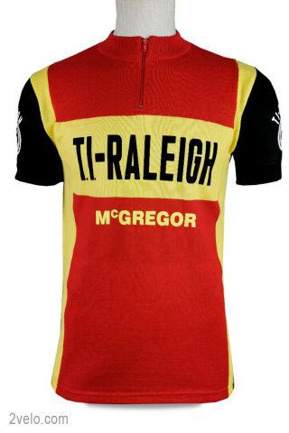 Ti Raleigh Mc Gregor Vintage Style Wool Jersey,  Never Worn L
