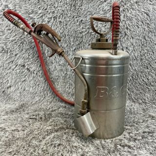 Vintage B&g 1 Gallon Steel Brass Pesticide Sprayer Please Read