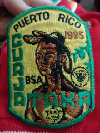 Concilio De Puerto Rico Council Camp Guajataka 1985 Patch Vintage Bsa