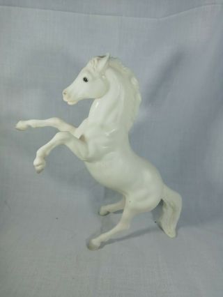 Vintage Breyer Classic White Rearing Stallion Lipizzaner Horse Some Spots 8 Tall