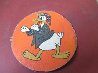 Wwii Disney Donald Duck Unofficial 334 Th Fighter Squadron 4 Fg Jacket Patch