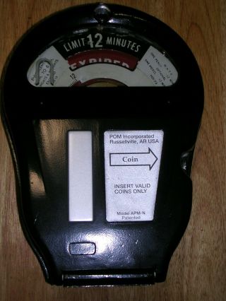 Vintage 1 & 5 Cent Park O Meter With Nos Case Model Apm - N No Key Needed