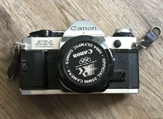 Vintage Canon Ae - 1 Slr 35mm Film Camera W/ Canon 50mm Lens Japan