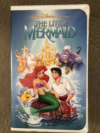 5 Disney Black Diamond The Classic VHS Banned Little Mermaid - Bambi - Cinderella 2