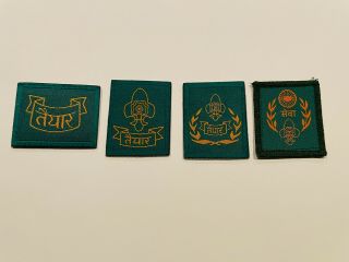 Boy Scout Of India Scout Rank Award Patch Set