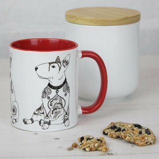 English Bull Terrier Gifts: English Bull Terrier Mug Featuring Our Art